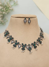 Tijiya oxidised necklace