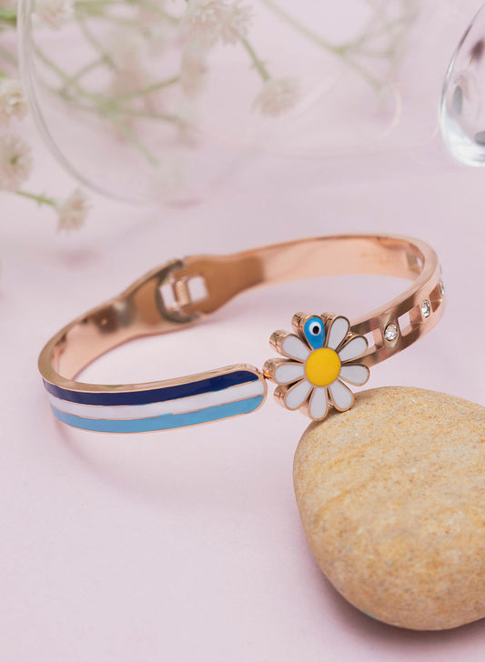 Neo Stripes Flower Bracelet