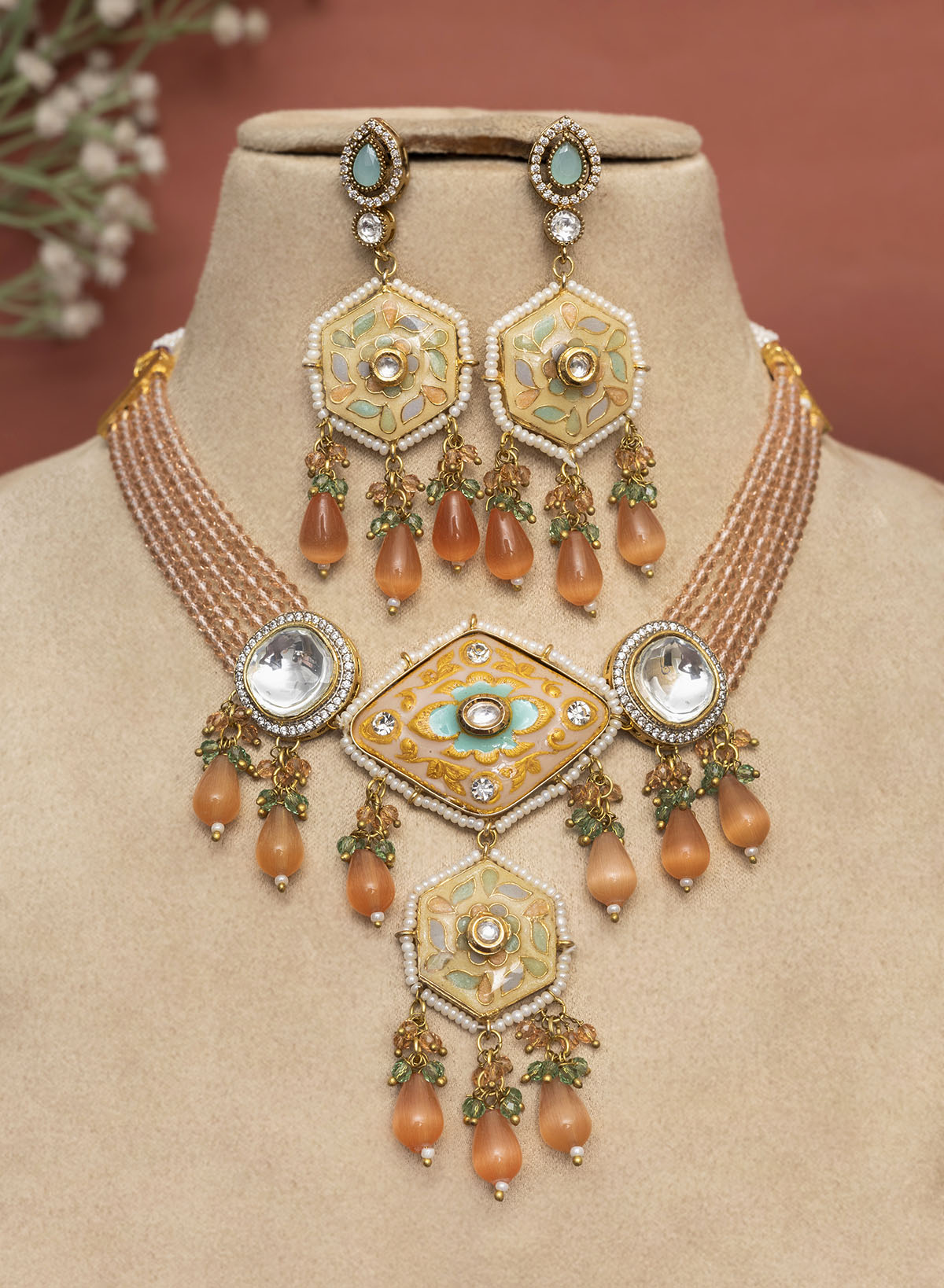 Selvi Kundan Necklace Set