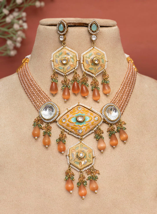 Selvi Kundan Necklace Set