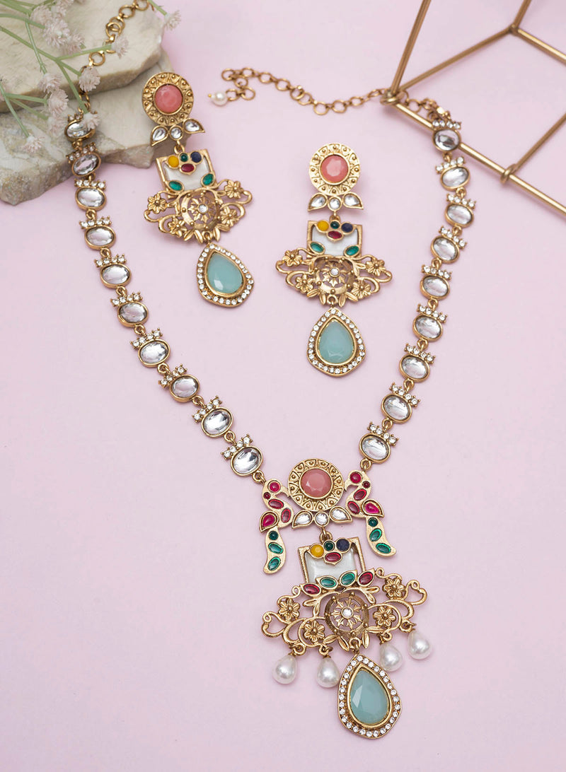 Mithika kundan Necklace set