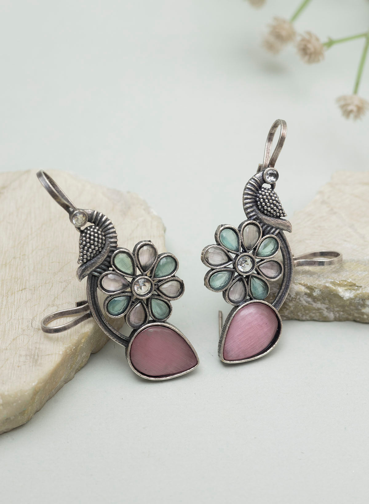 AAHITA PEACOCK EAR CUFFS