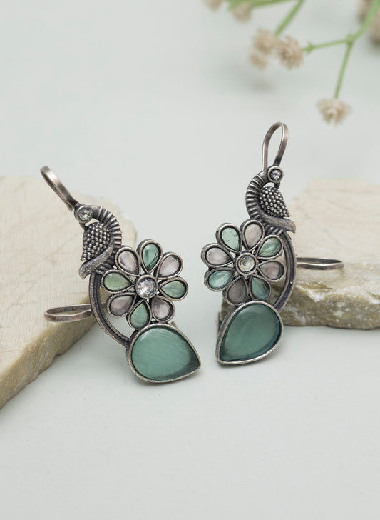 AAHITA PEACOCK EAR CUFFS