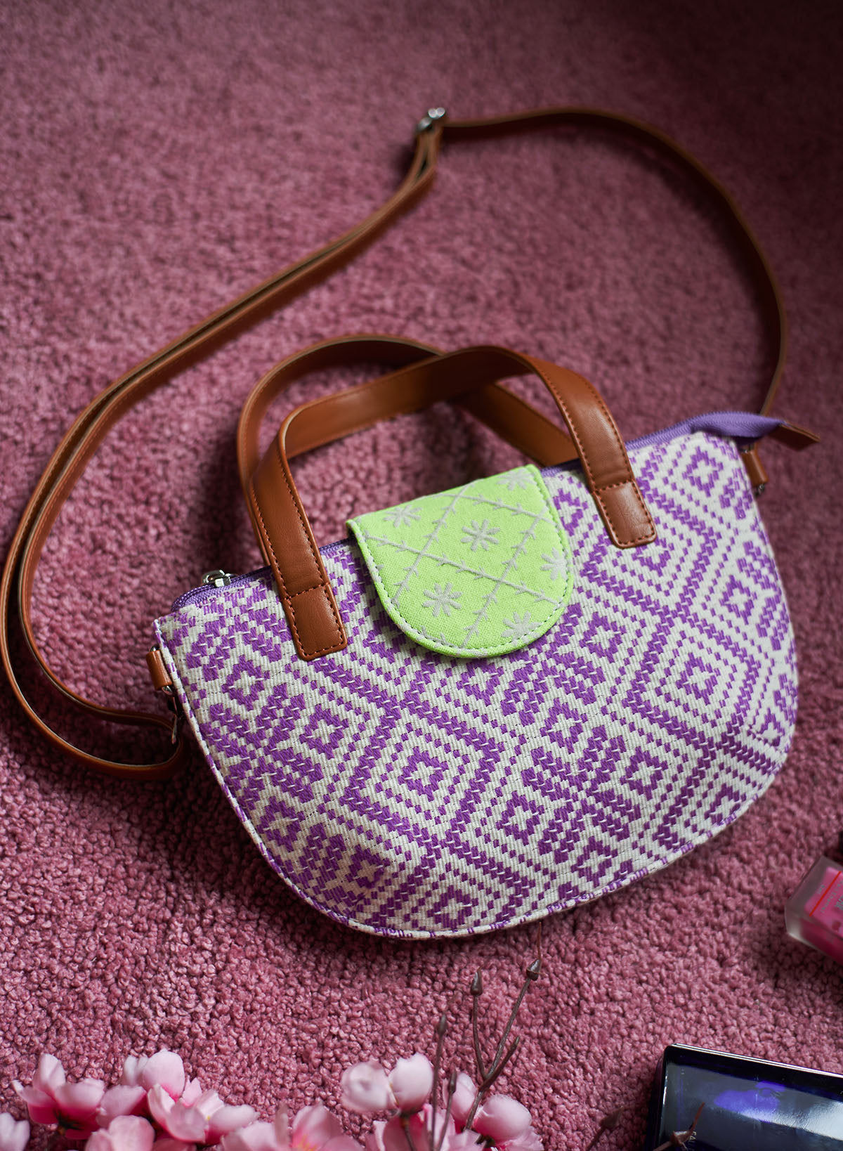 Zolka purple cross body bag