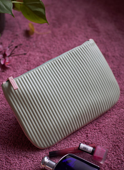 Jade mint green clutch