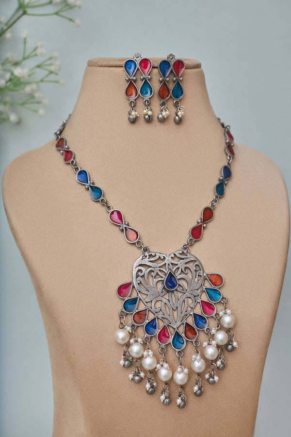 Pradhi meena necklace set
