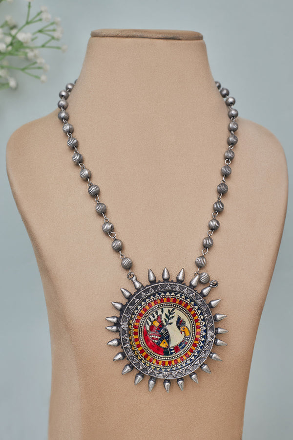 Raktima printed pendant necklace