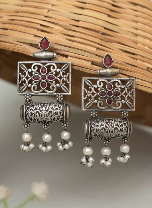 Baidehi oxidised earrings