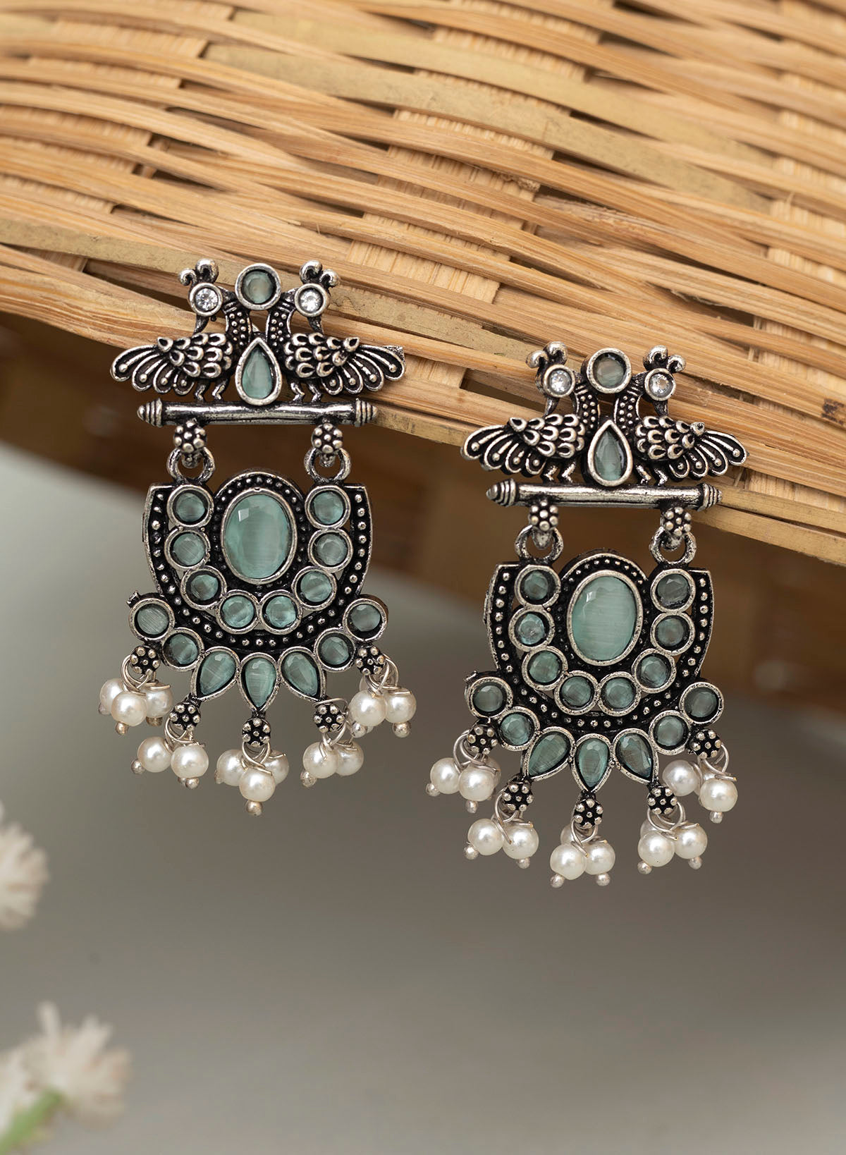 Firdousi oxidised earrings