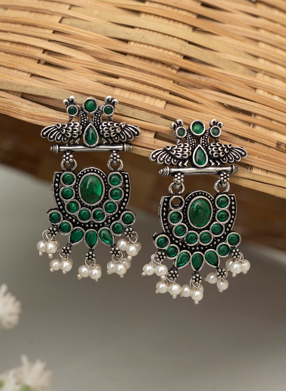 Firdousi oxidised earrings