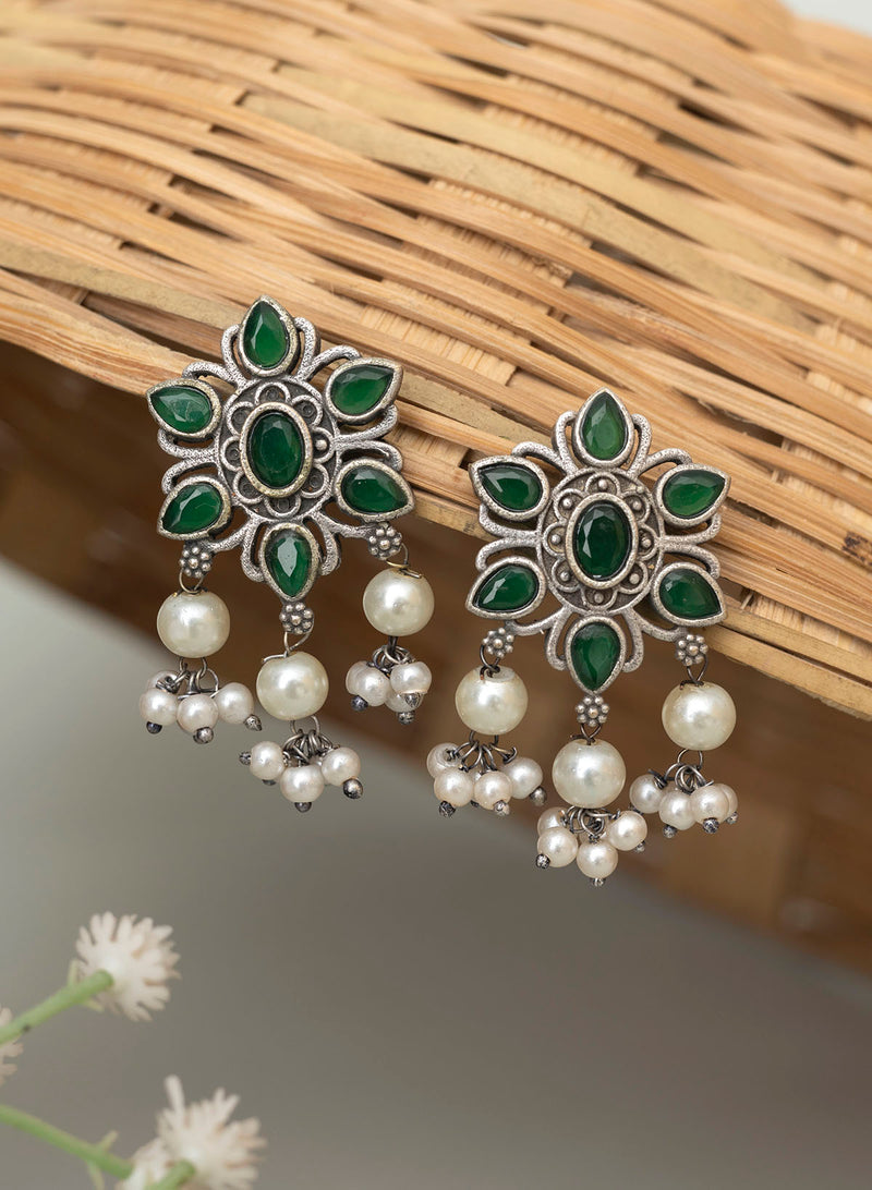 lotus pearl earring
