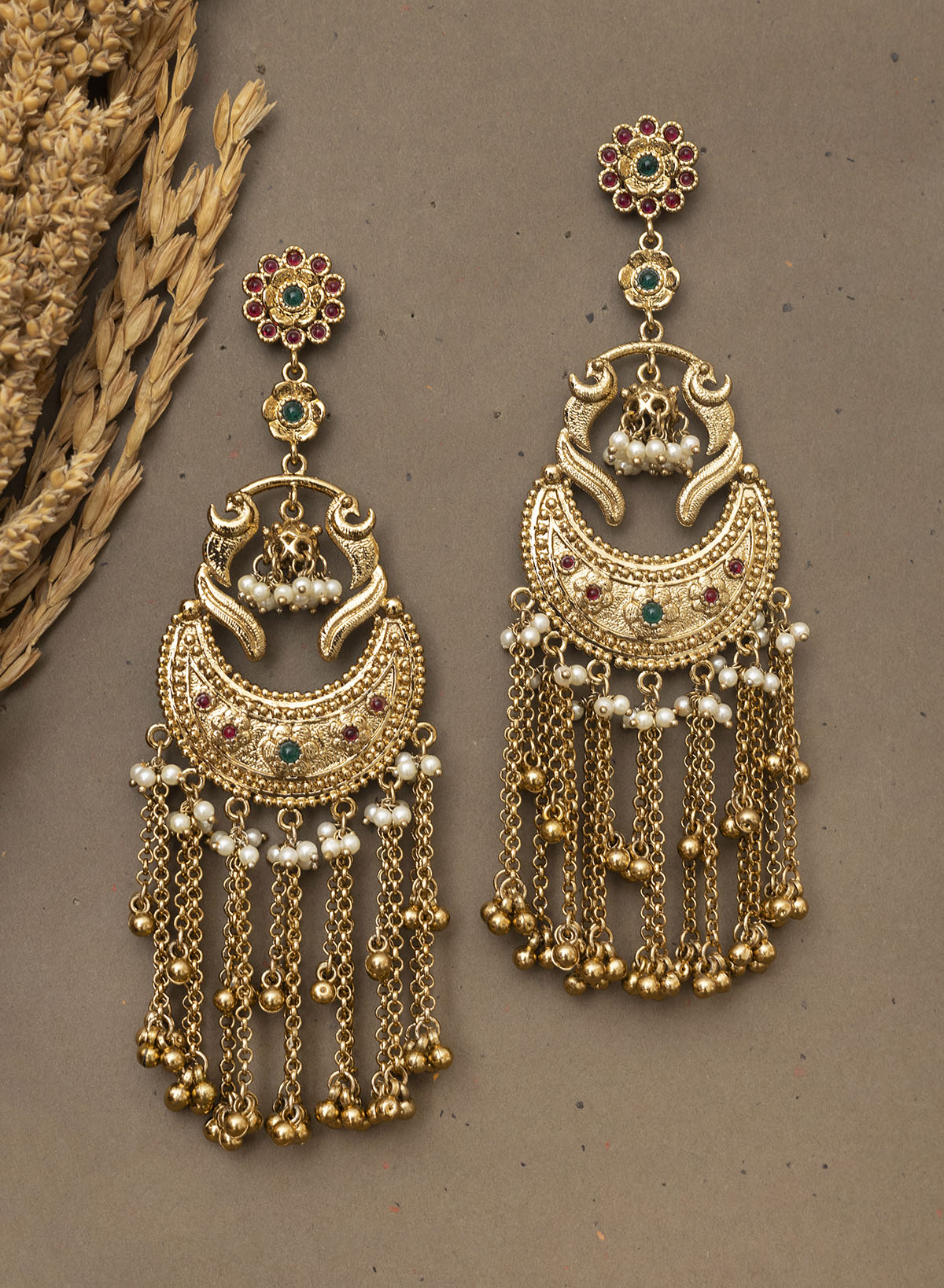 Sheen long earring