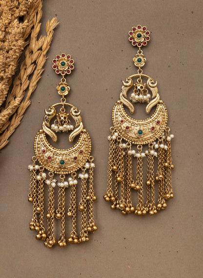Sheen long earring