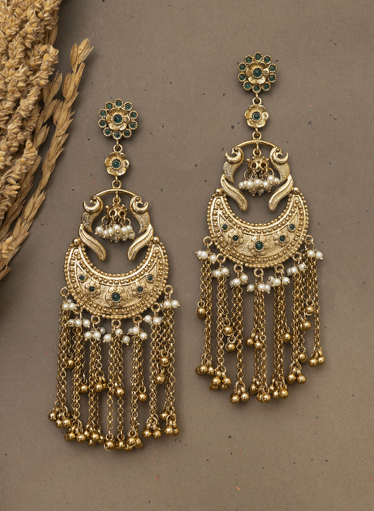 Sheen long earring