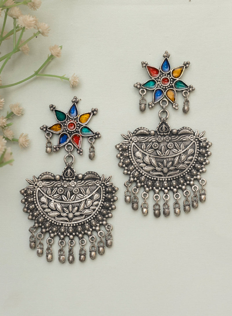 Chahat oxidized earring