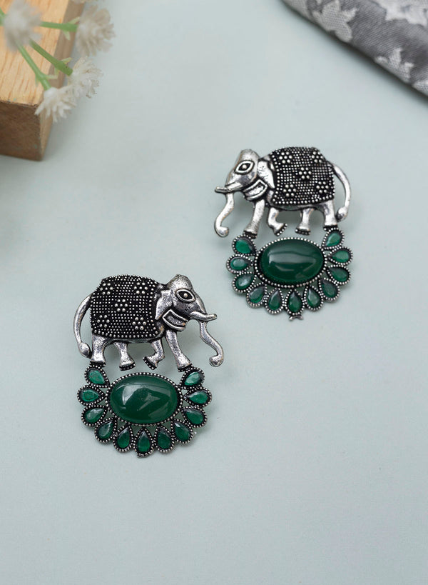 Elephant Stone Stud Earring