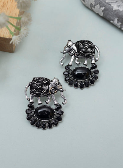 Elephant Stone Stud Earring