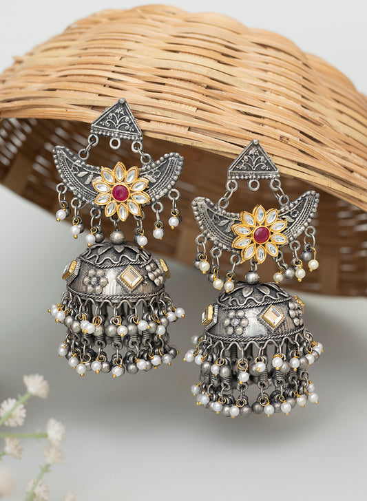 Avinaa oxidised Jhumka