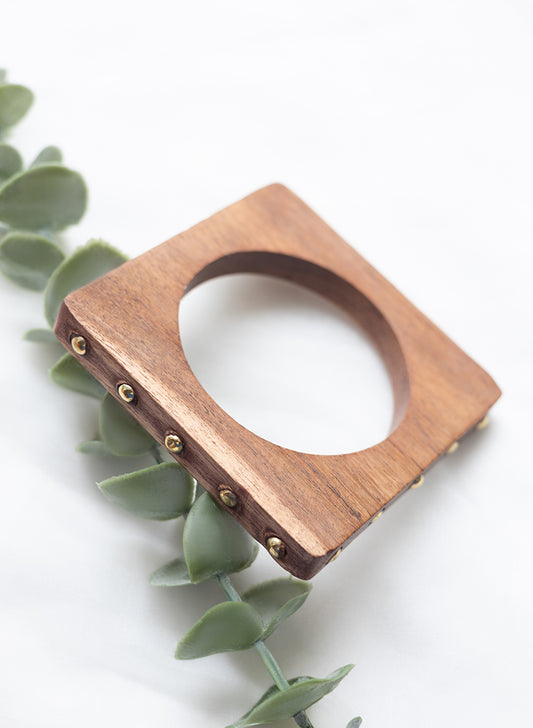 Square wooden bracelet