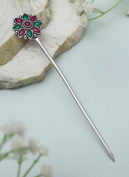 Aadhiya Oxidised Bun stick