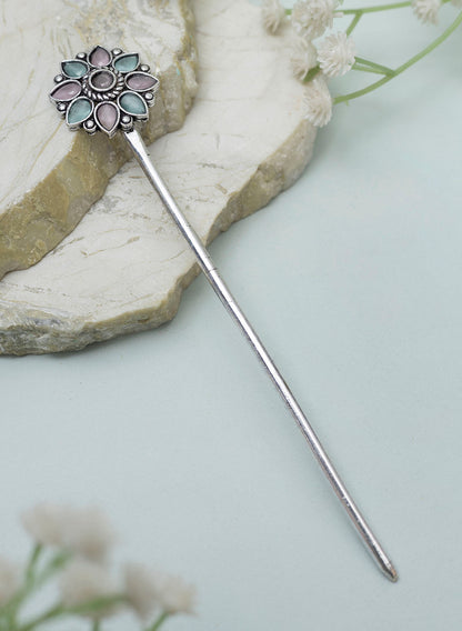 Aadhiya Oxidised Bun stick