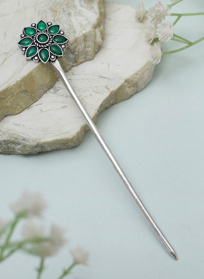Aadhiya Oxidised Bun stick