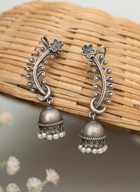 Tushanti oxidised Earcuff