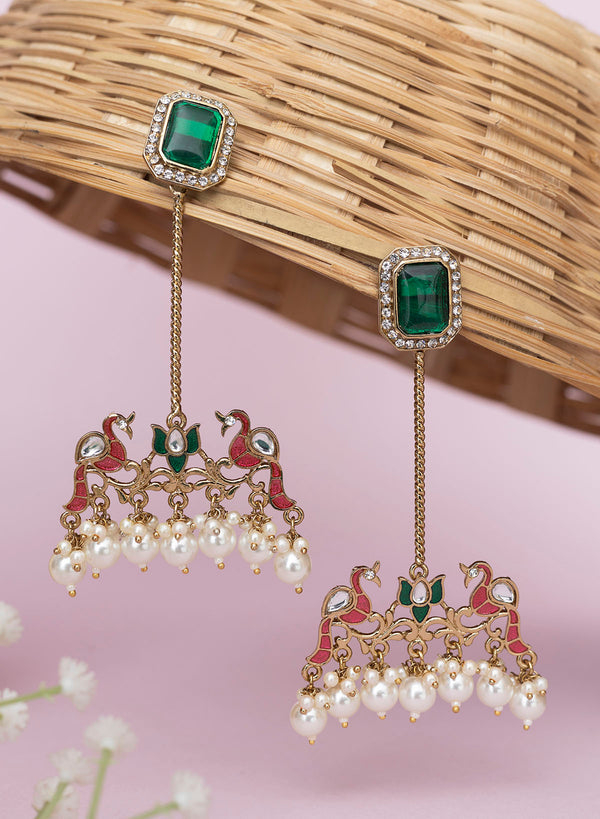 Warhii Peacock earrings