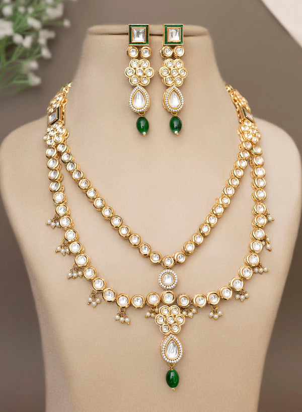 Aabhyaa two layer Necklace set