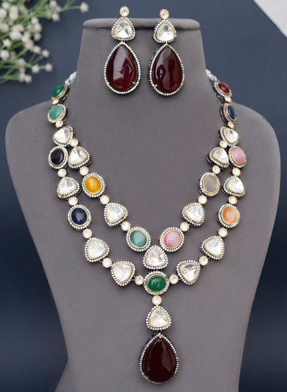Tanikaa two layer Polki Necklace set