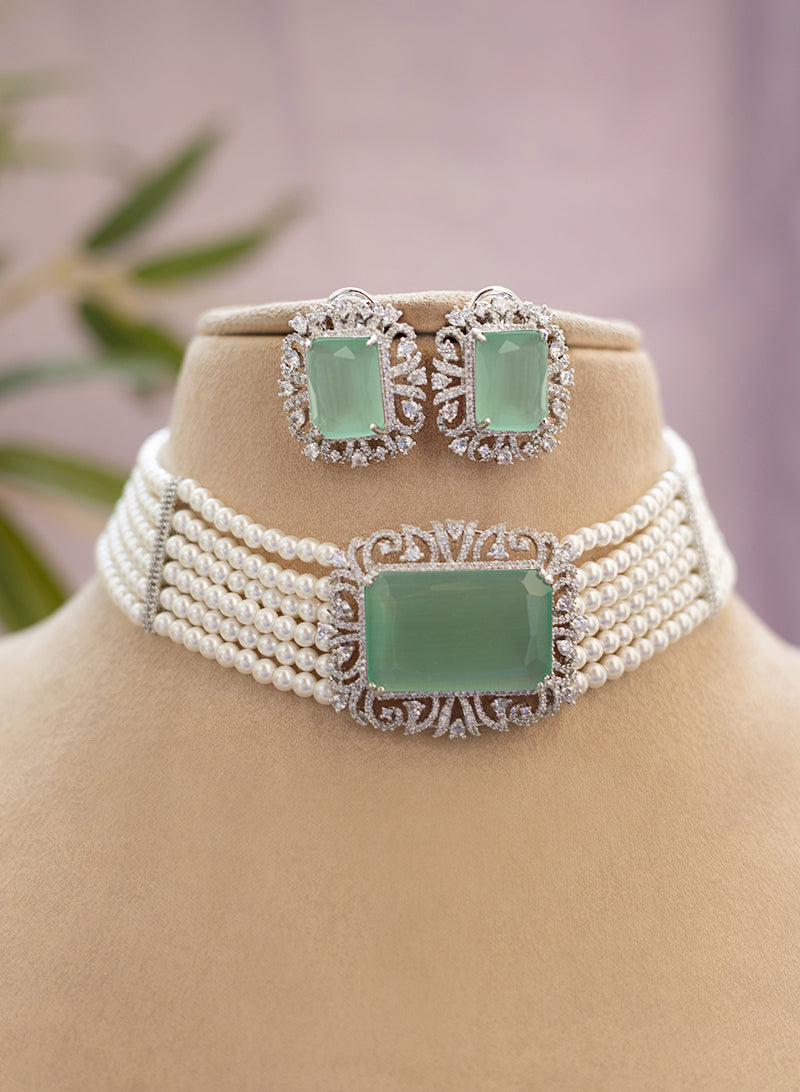 Olive Chokar Set