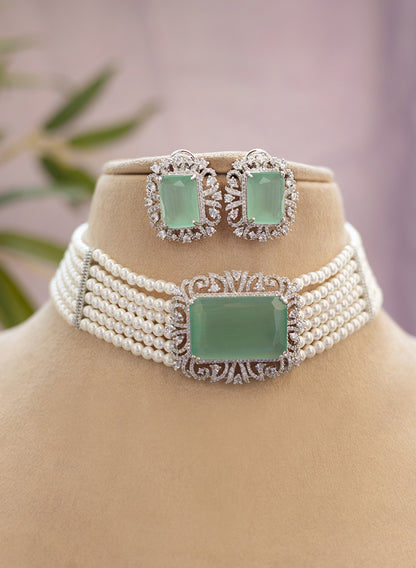 Olive Chokar Set