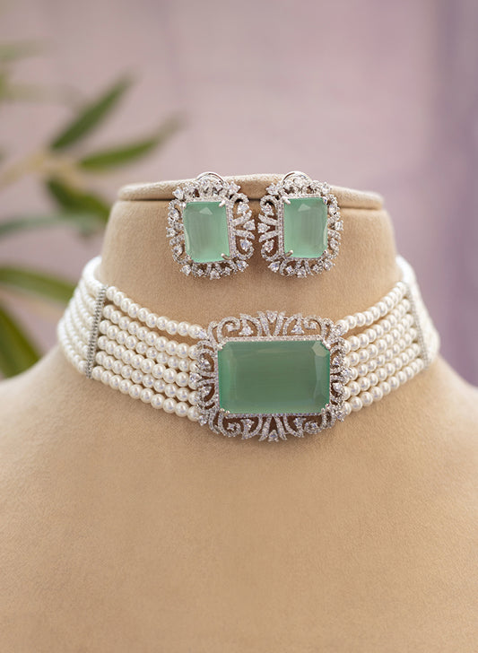 Olive Chokar Set