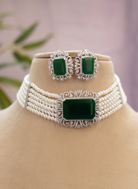 Olive Chokar Set