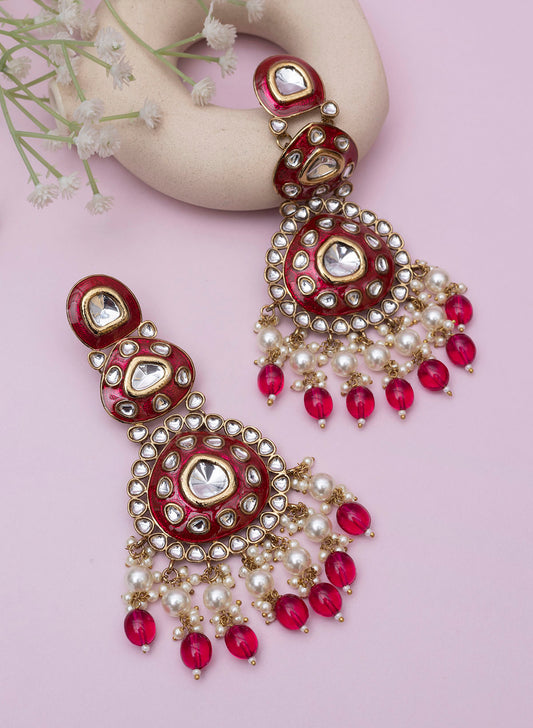 Ani meenakari long Earring