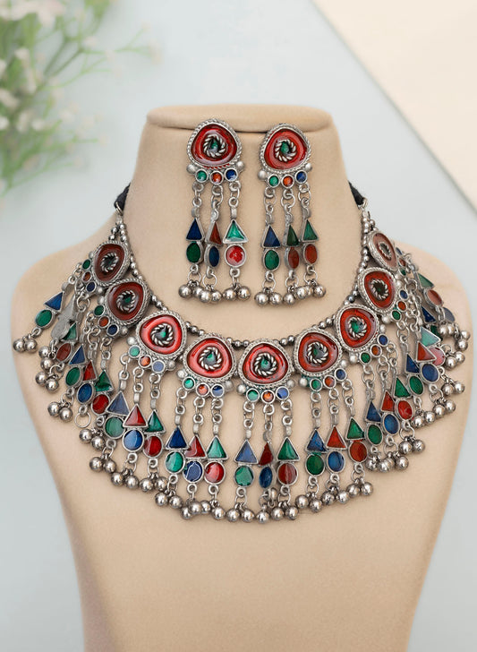 Shailvi Oxidised Necklace