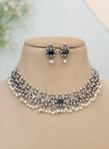 Mritsa German silver Necklace set