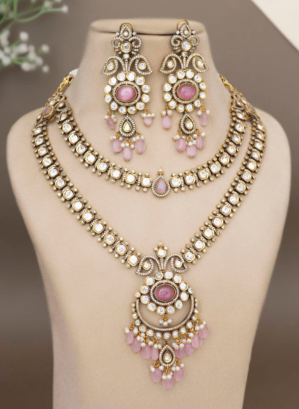 Shalaka Two layer Necklace set