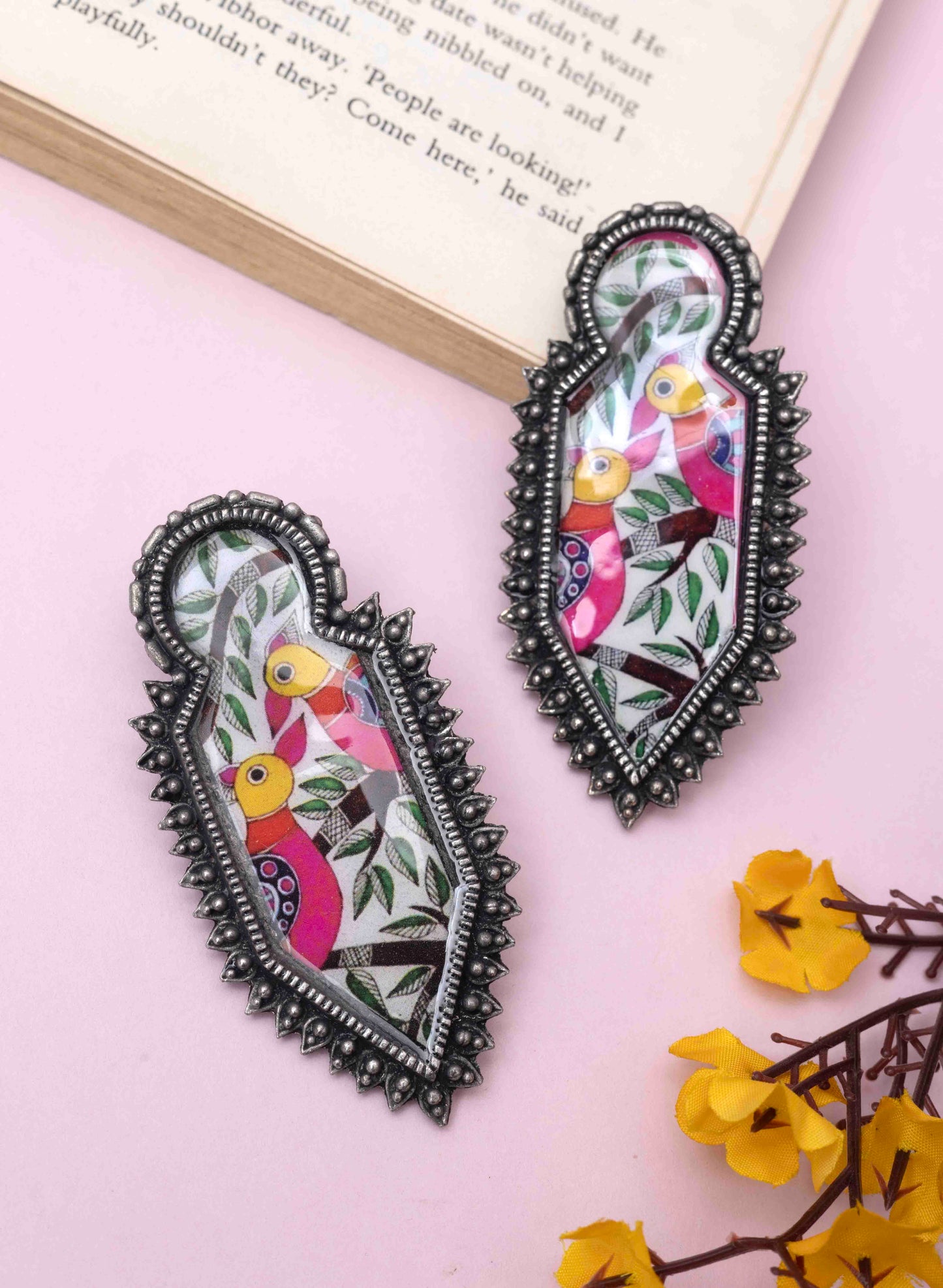 Malaika Oxidised Earring