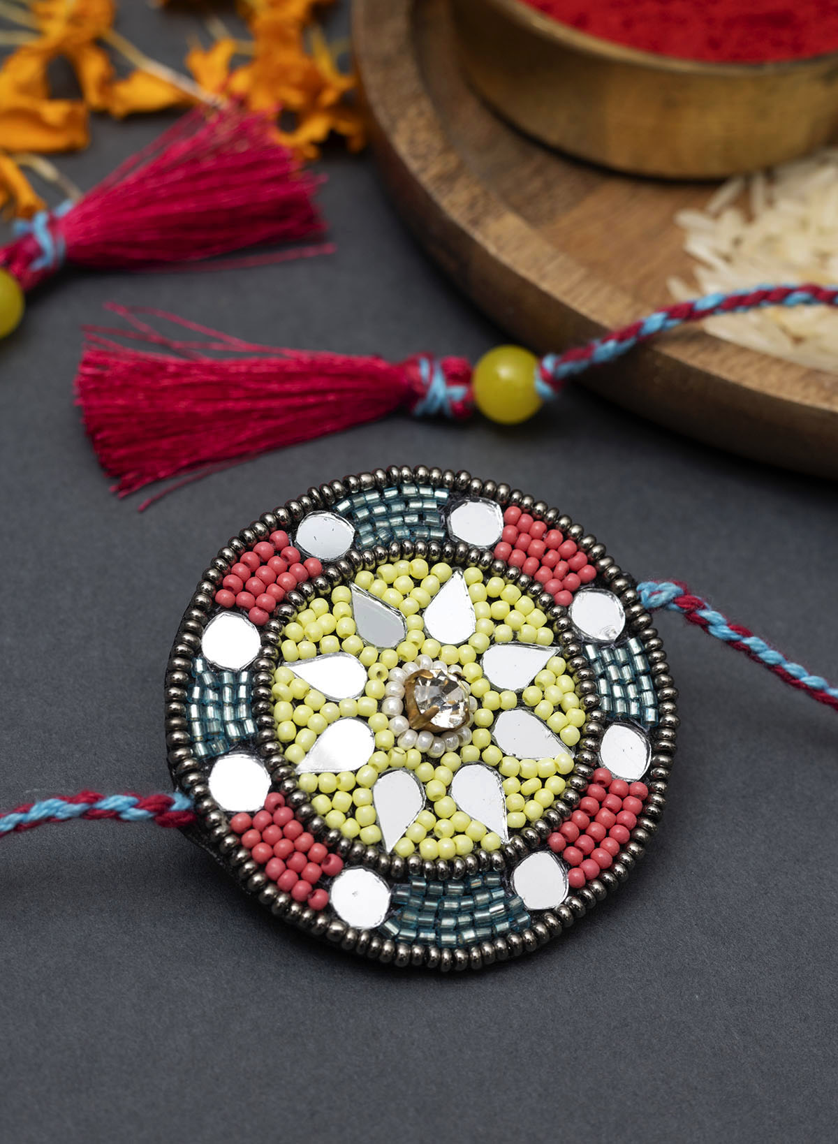 Mirror Multicolor Rakhi