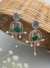 Yattee Peacock earrings