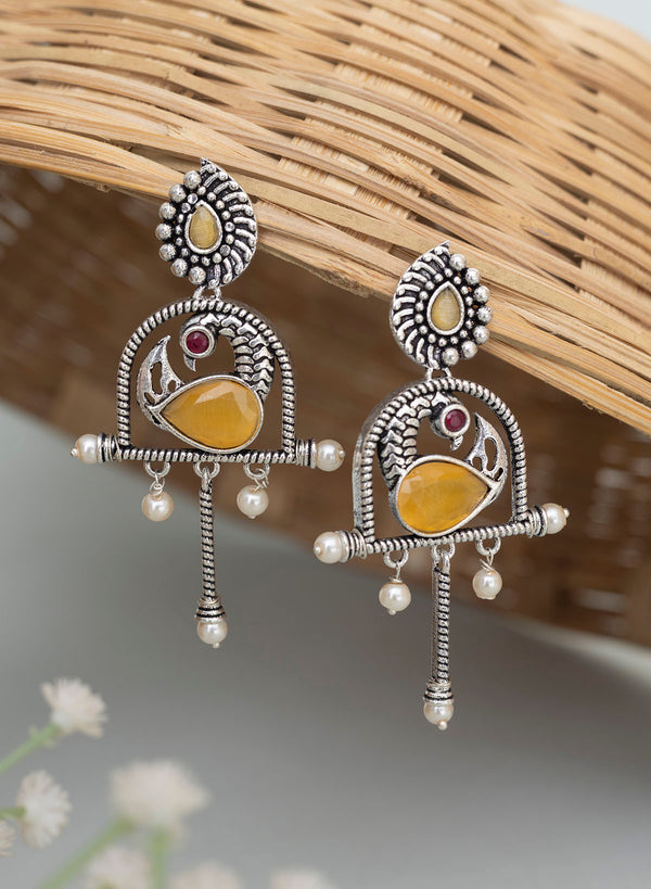 Yattee Peacock earrings