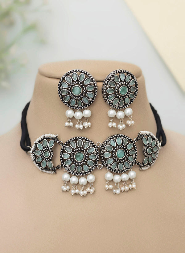 Nariti German Silver Choker set