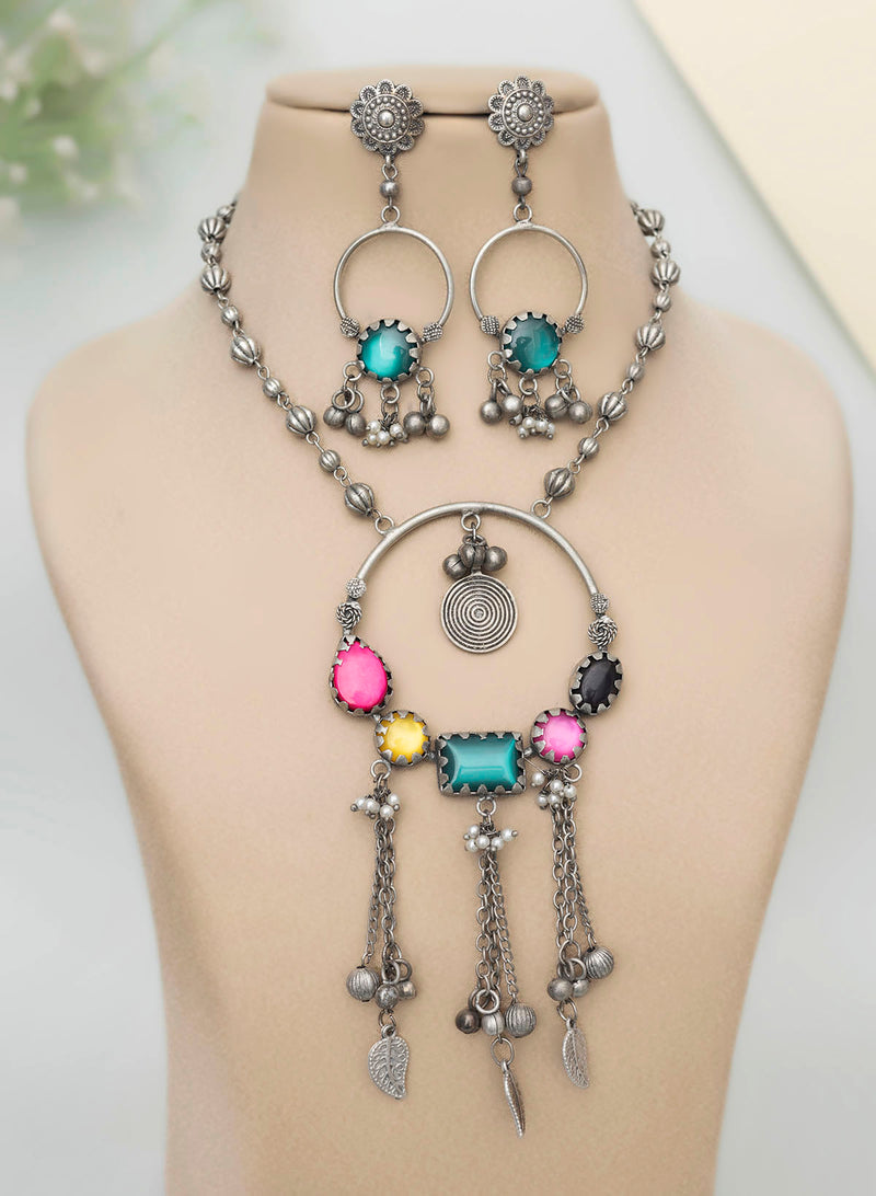 Ganika Oxidised Necklace set