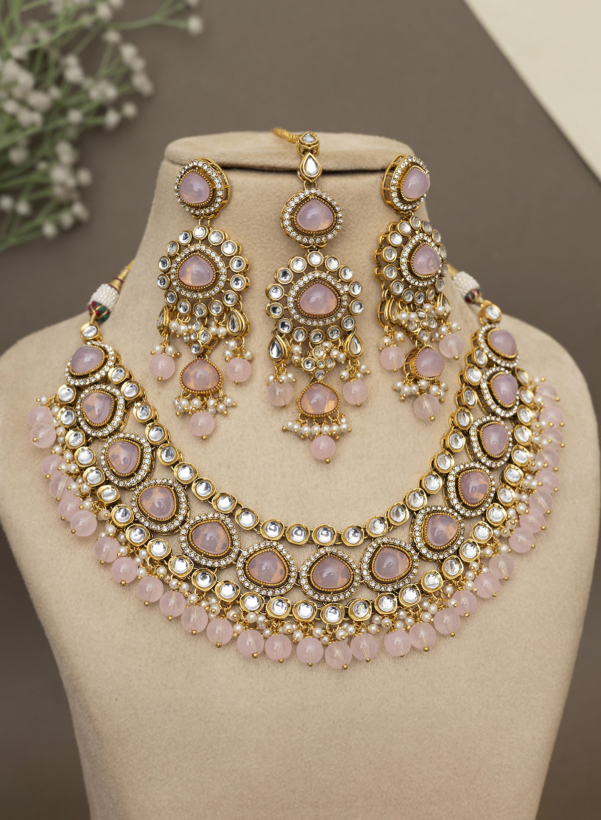 Indian Traditional Handmade Bridal Kundan Jewlery Set, Kundan Polki Jewelry, Wedding Jewelry Set, Headpiece, Rani Haar, Nose Pin, outlets Hath Phool