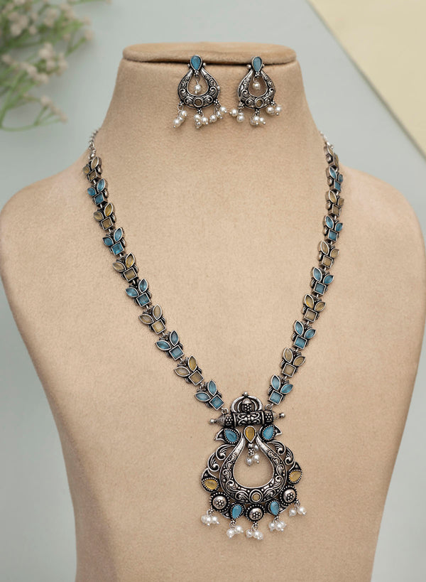 Rekha oxidised necklace