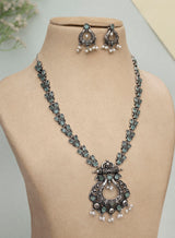 Rekha oxidised necklace