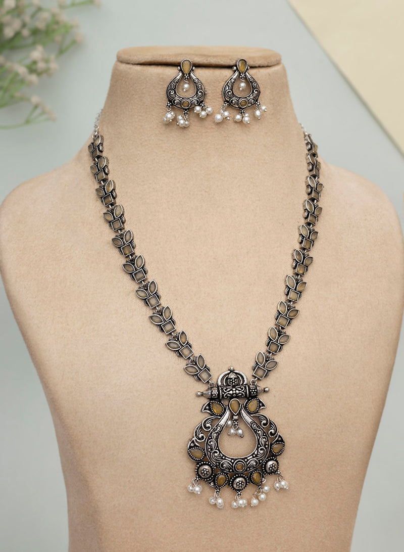 Rekha oxidised necklace