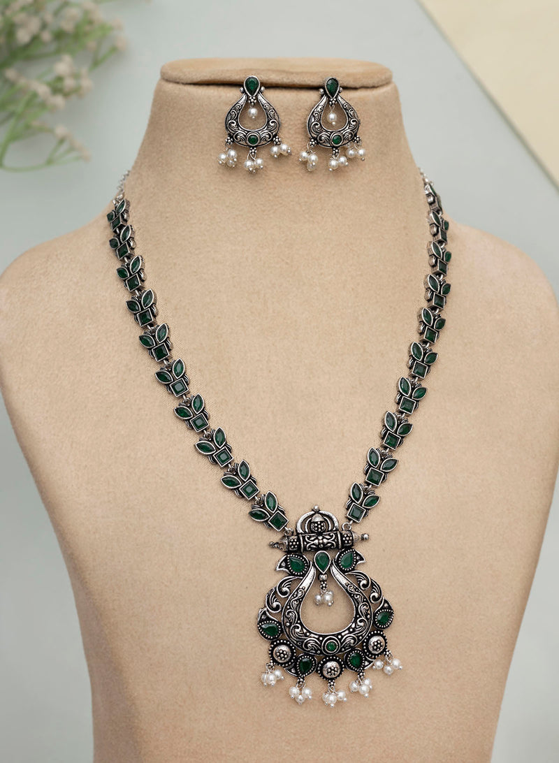 Rekha oxidised necklace