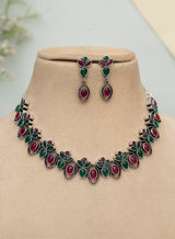 Zareen oxidised necklace